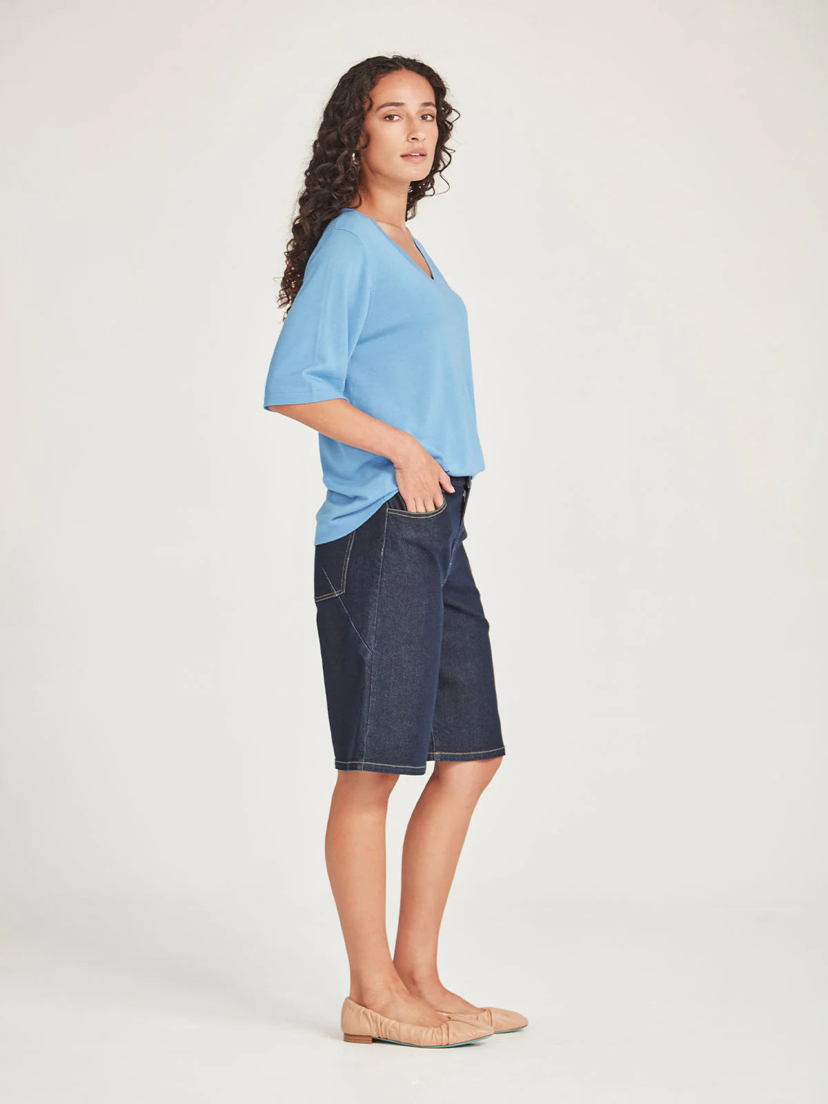 Bethany Denim Short - Dark Wash