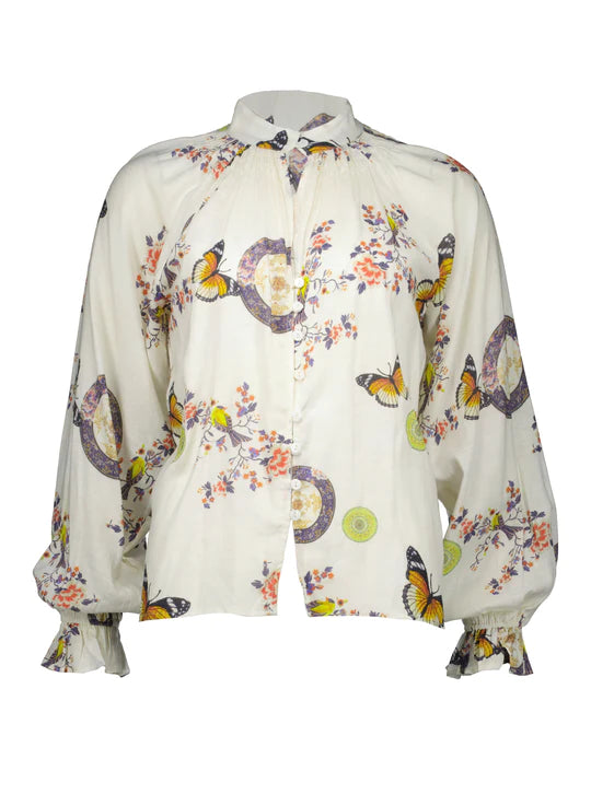 Royal Top - Butterfly Print