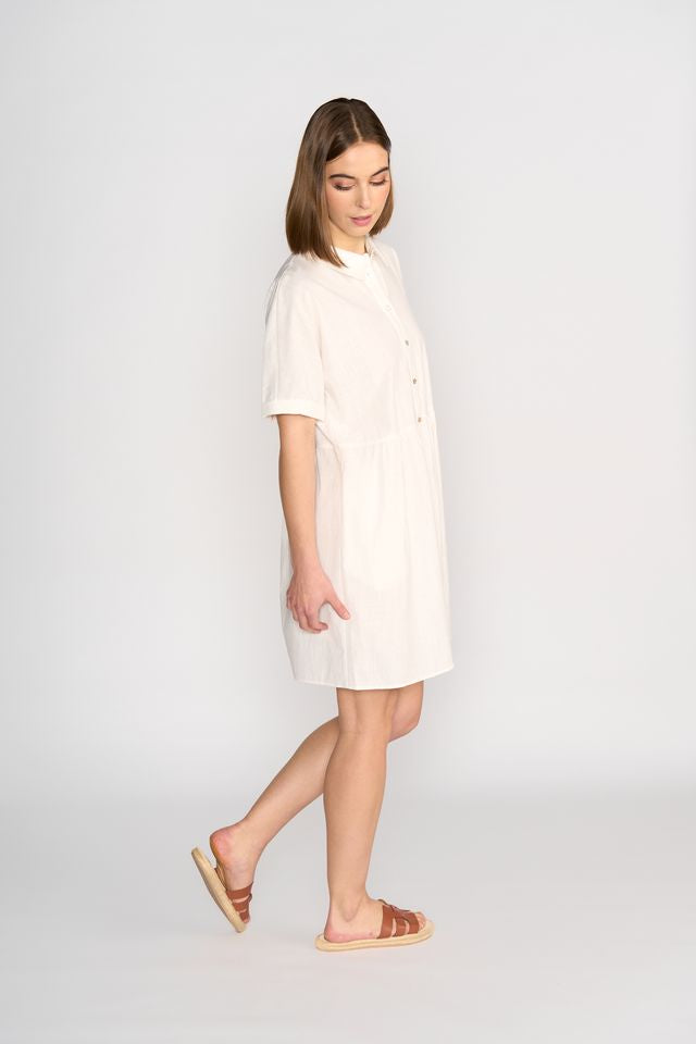 Cocoon Dress - White