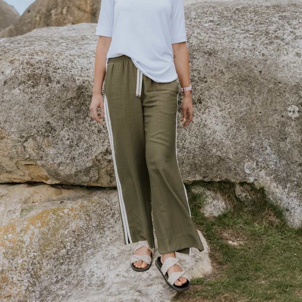 Indiana Wide Leg Pants - Bonsai
