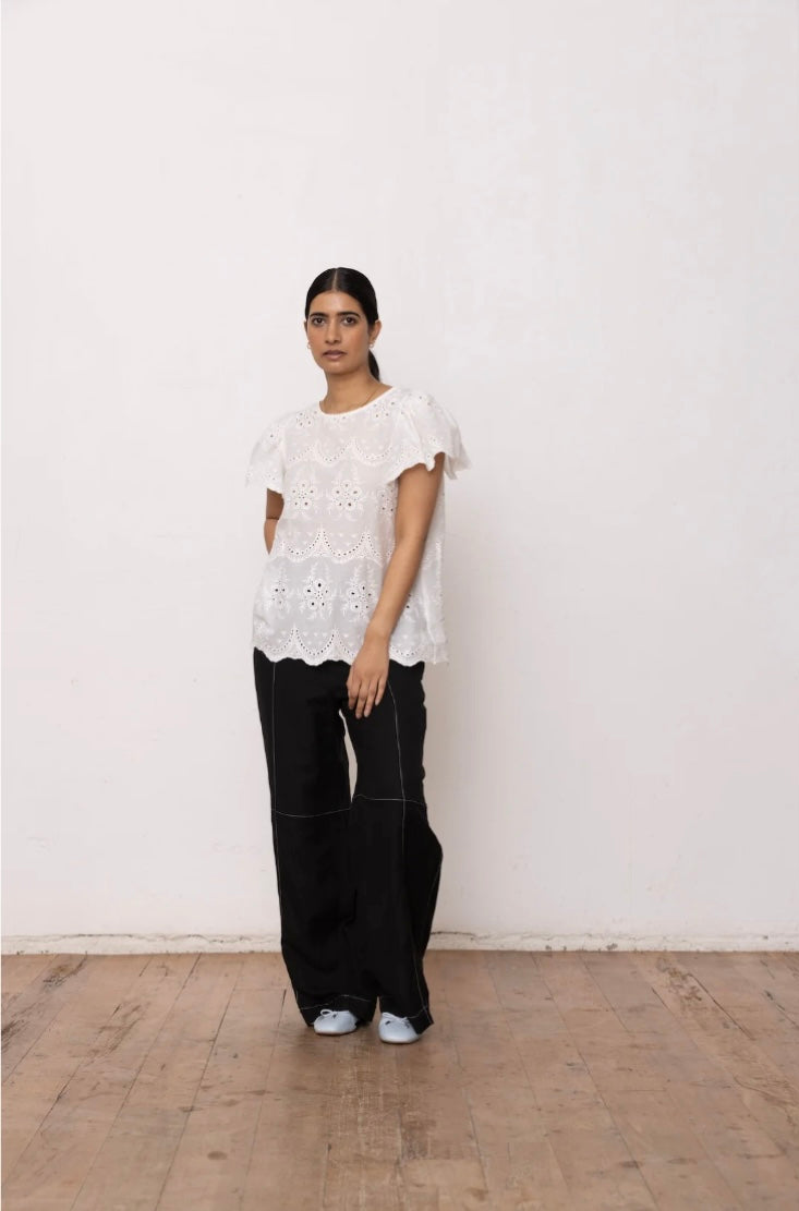 Flora Top - White