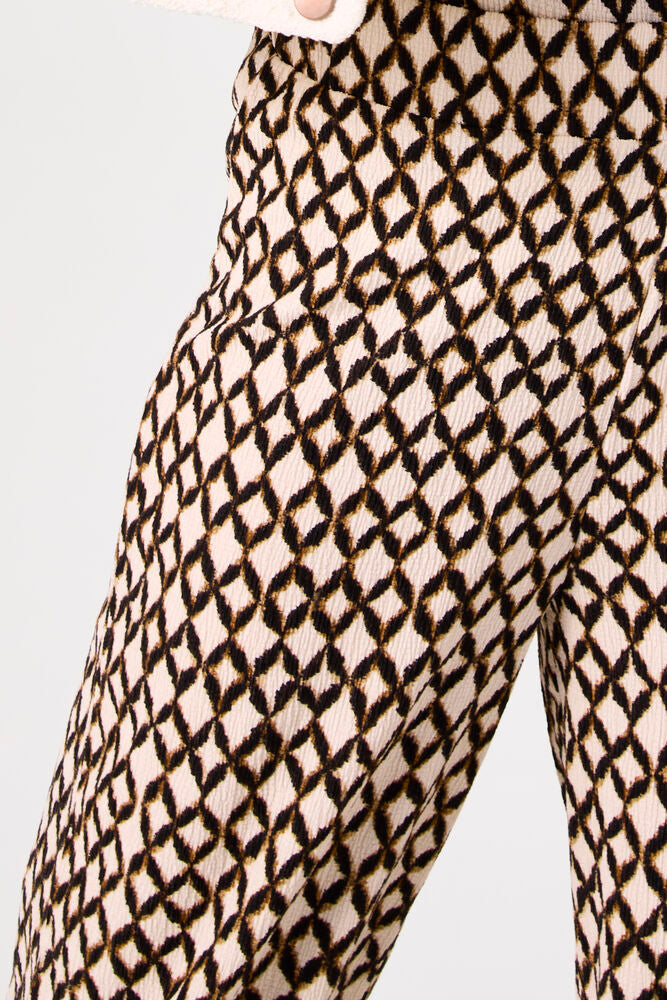 Crinkle Printed Pants