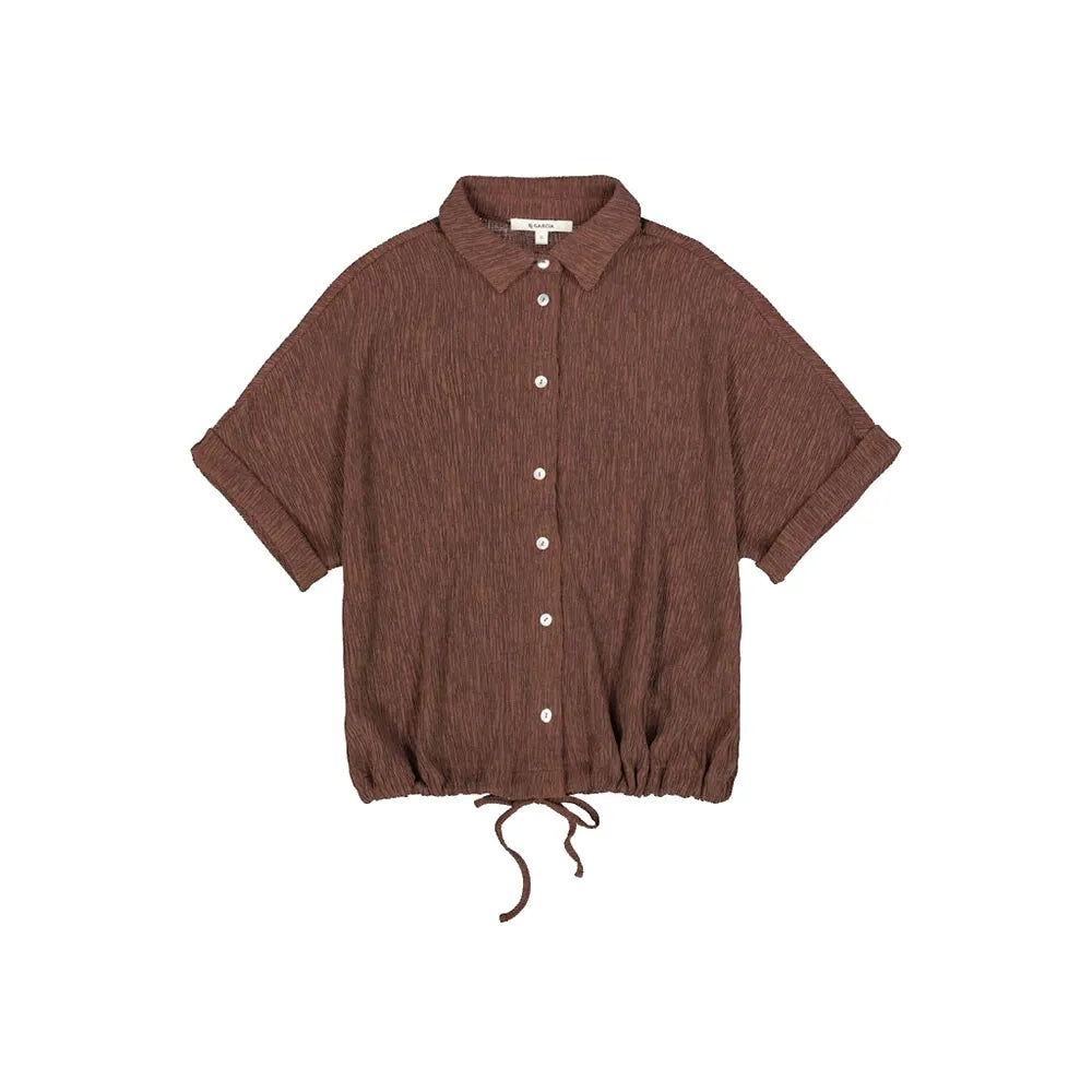 Crinkle Shirt - Earth Brown