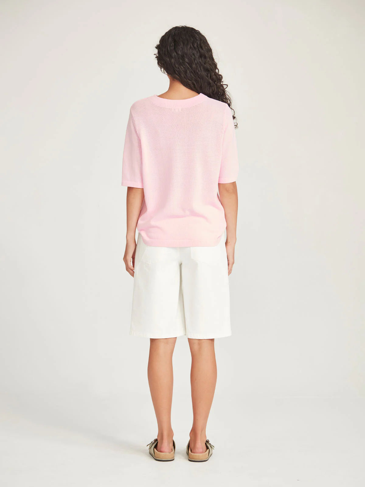 Echo Knit Tee - Pink Sorbet
