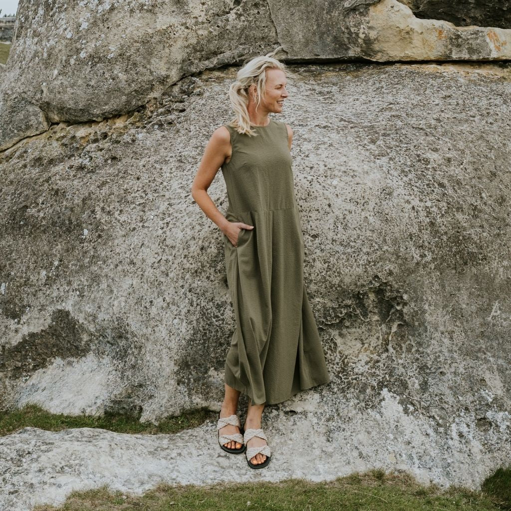Anna Women’s Drop Waist Dress - Bonsai