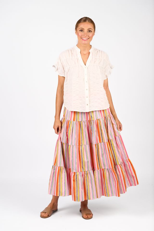 Addison Top - White Check