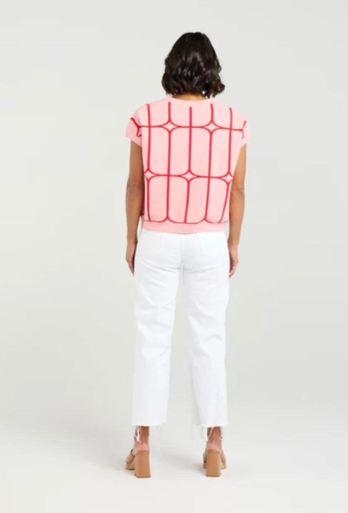 Sedgewick Knit - Blush Trelis