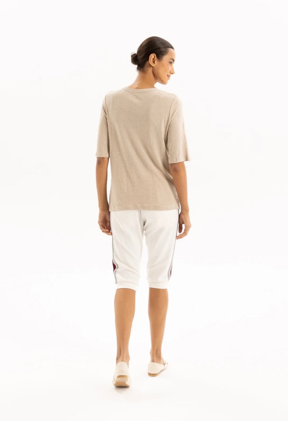 Linen Tee - Oatmeal