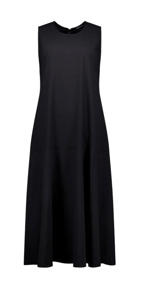 Sleeveless Cotton Dress - Black