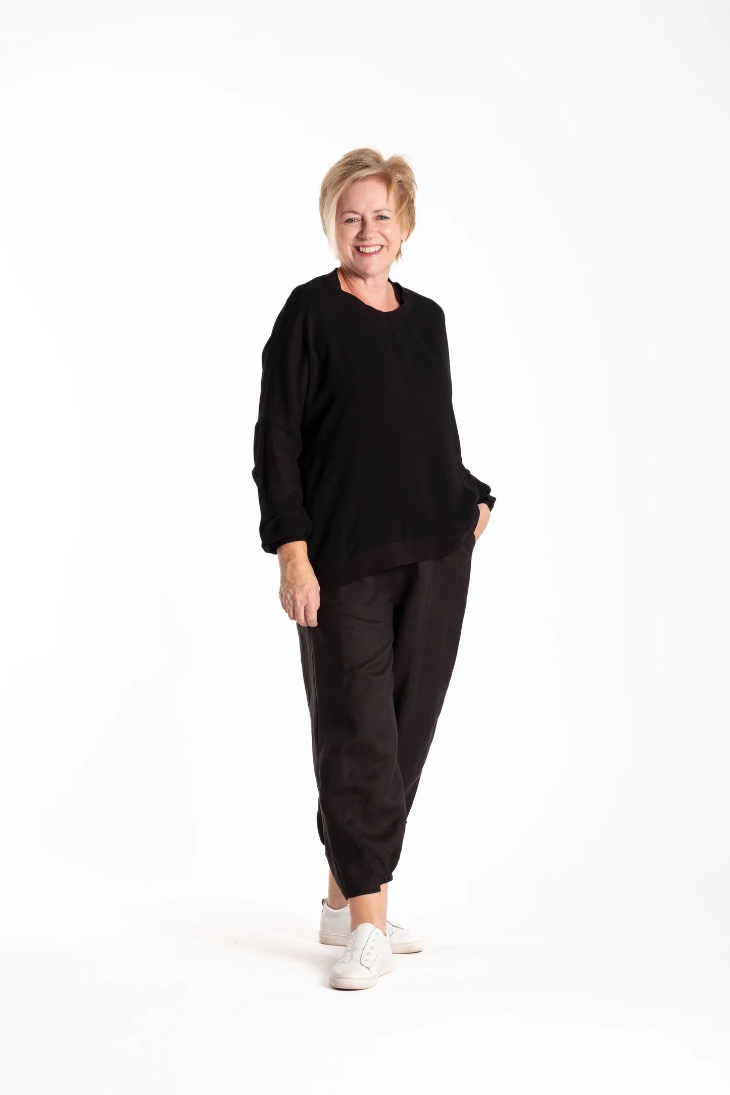 Sweatshirt Viscose - Black