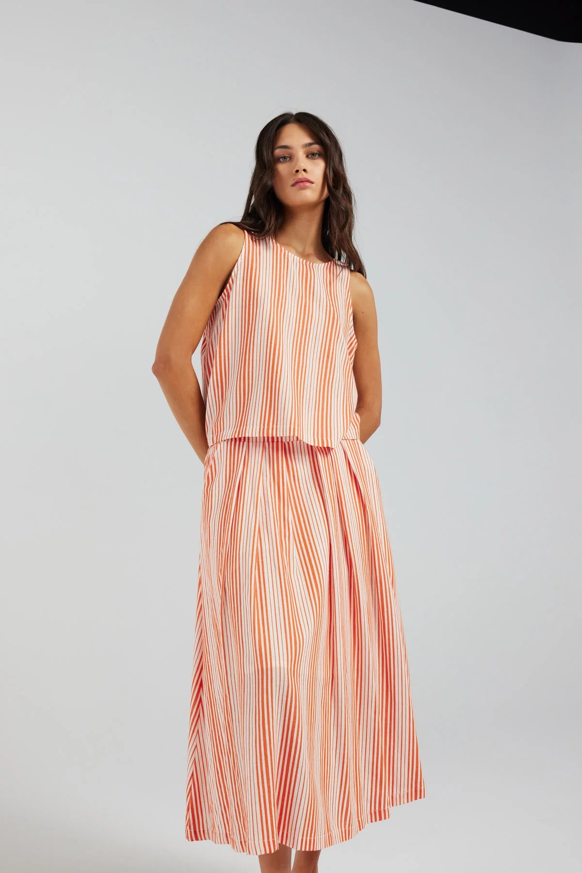 Sutton Top - Flame Stripe