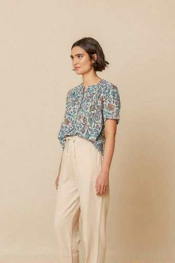 Paisley Print Blouse
