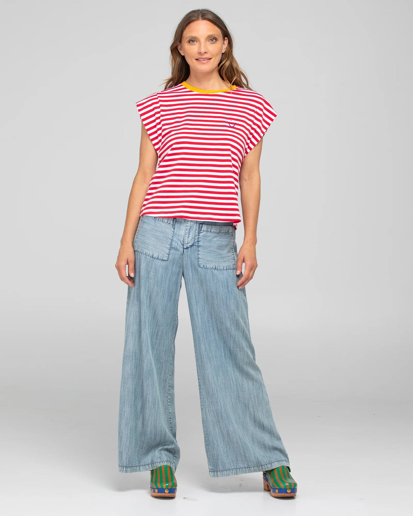 Bellissimo Tee - Red Stripe