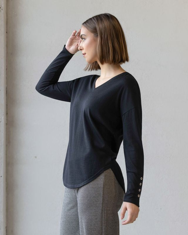 Veni Merino Top - Black