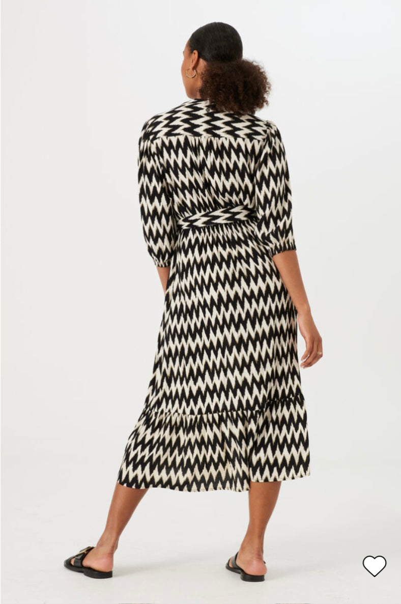 Zigzag Print Dress