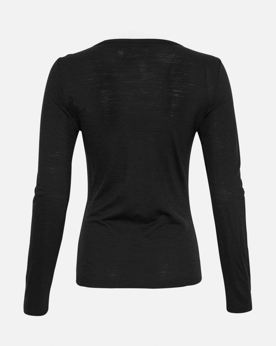 Nesmina Wool Top - Black