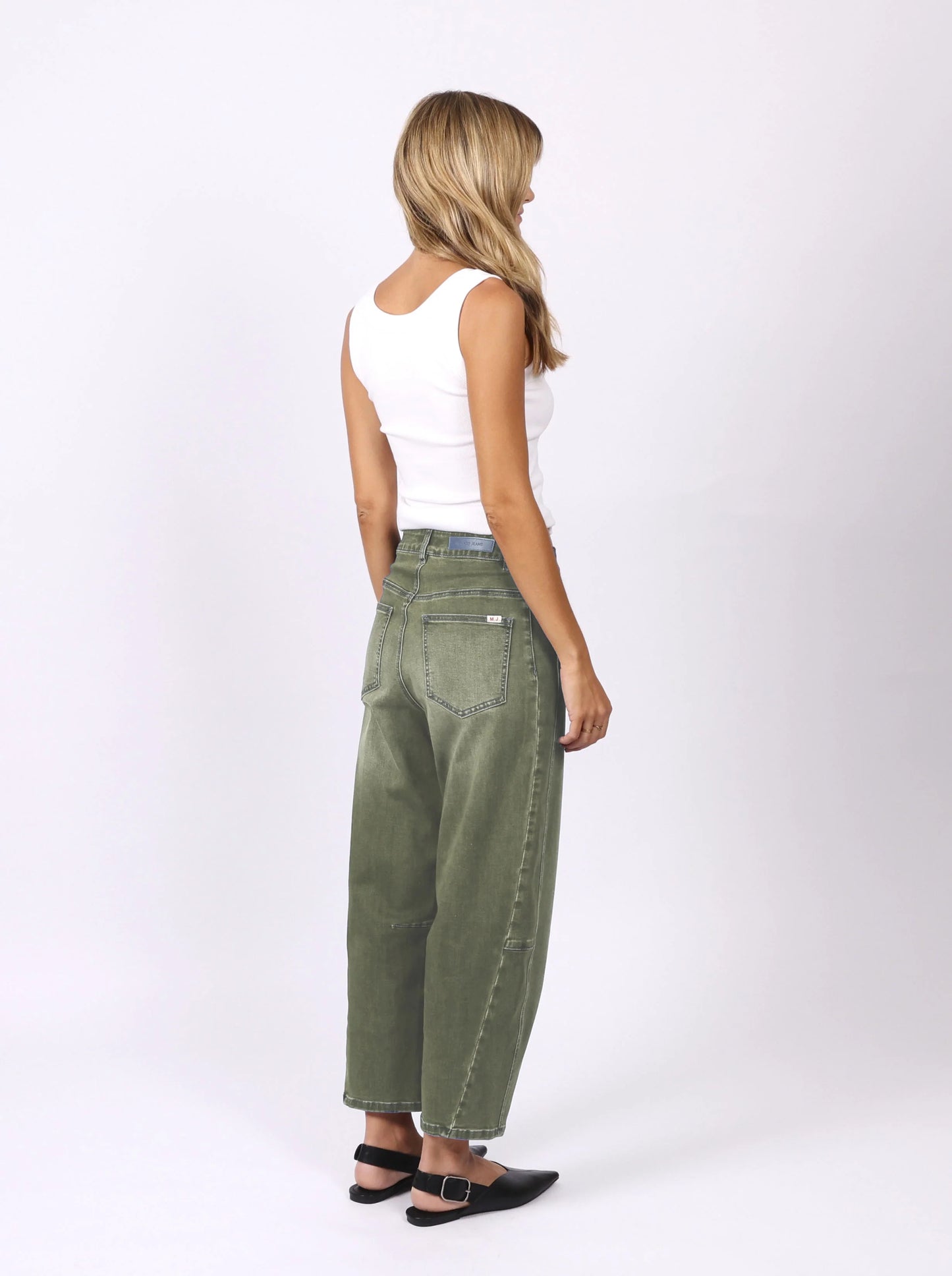 Toni Barrel Jeans - Khaki