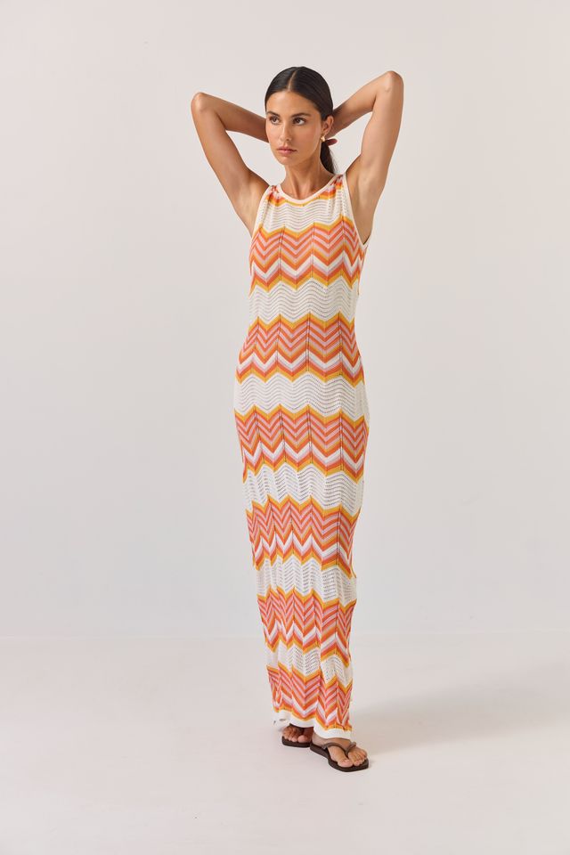 Horizon Dress - Chevron