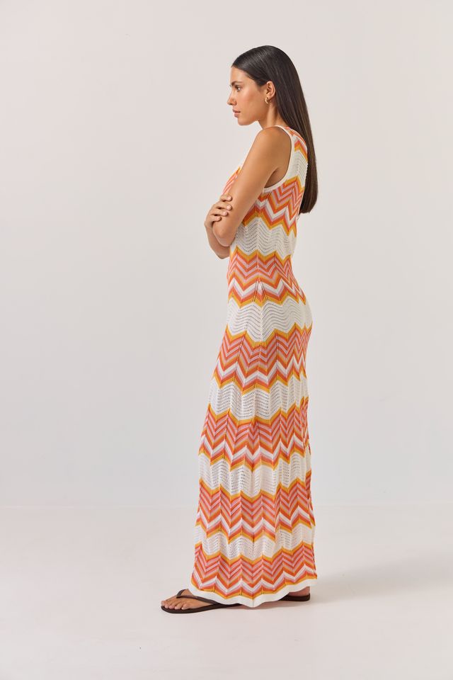 Horizon Dress - Chevron