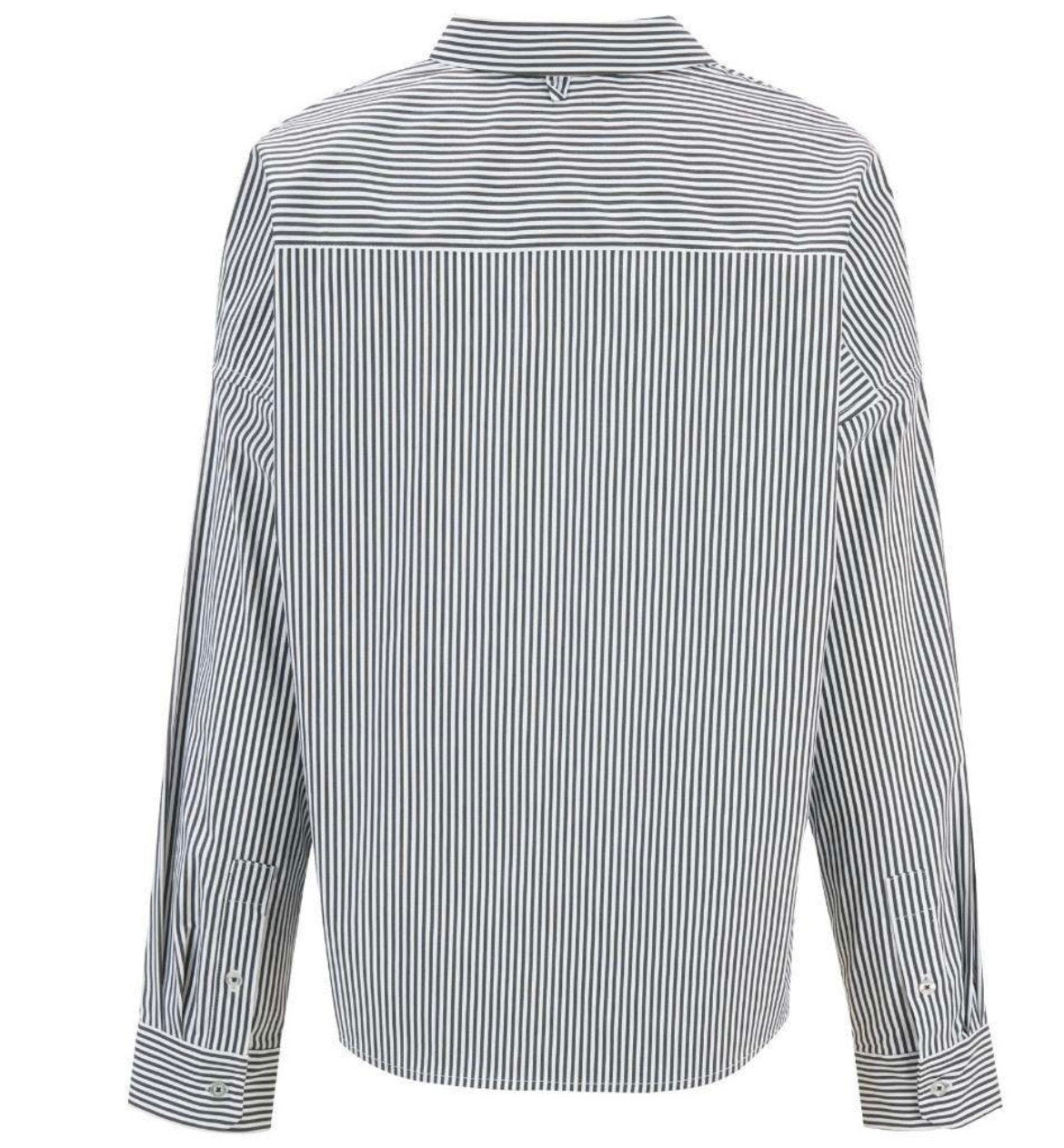 Alex Cropped Shirt - Stripe
