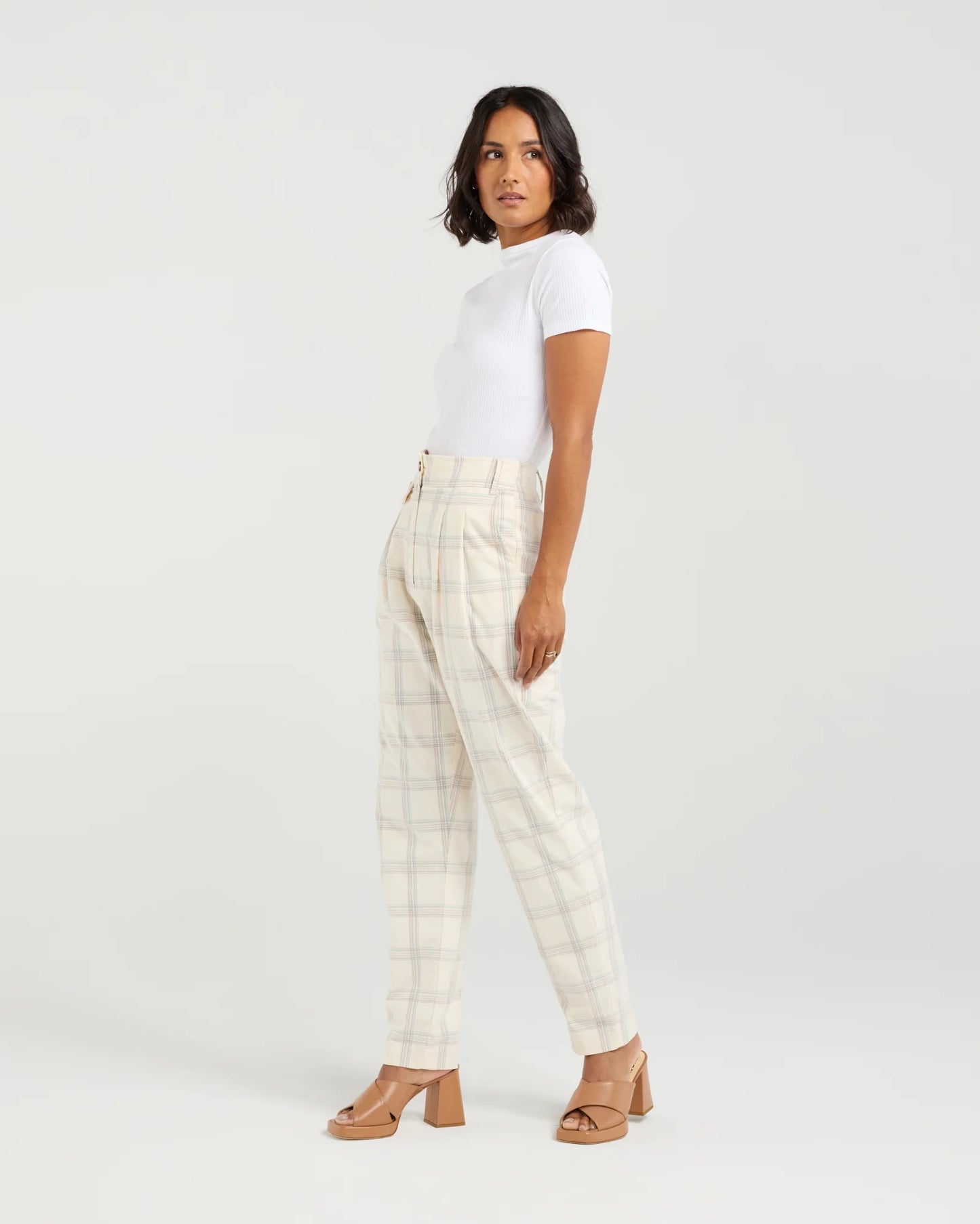 Sarah Pant - Duckegg Plaid
