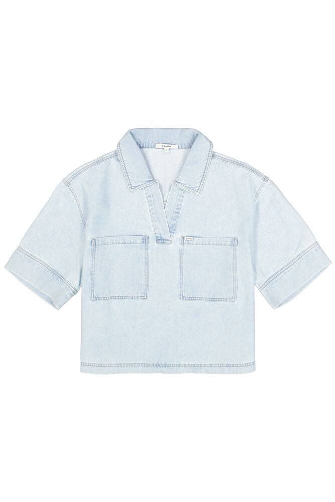 Denim Blouse - Light Blue