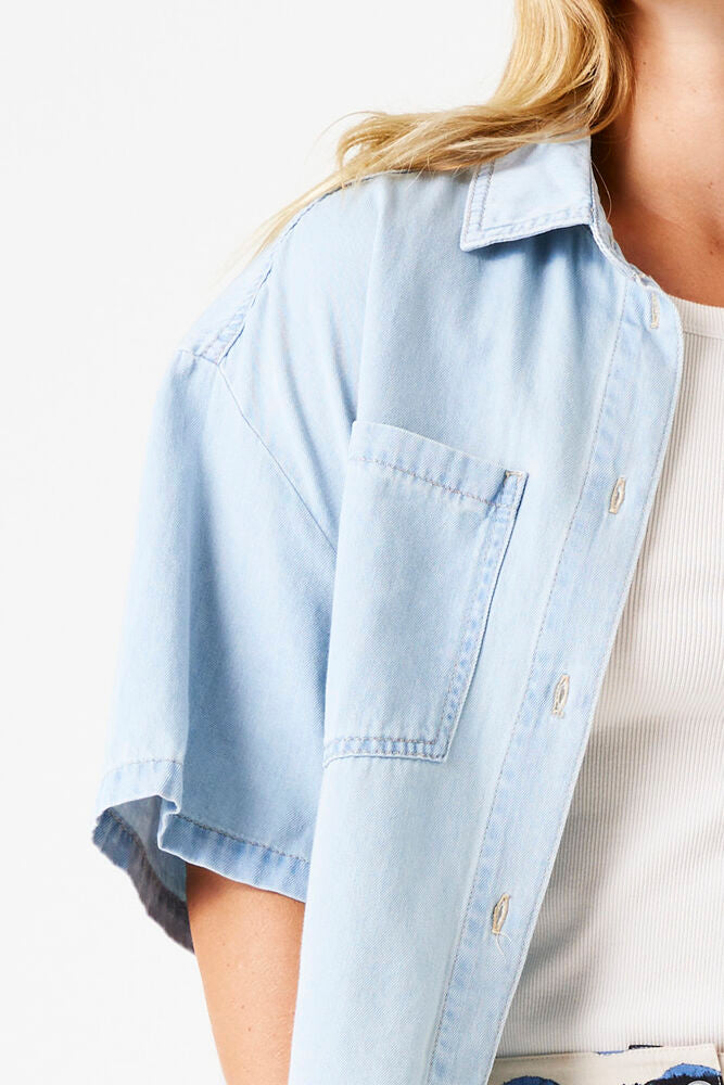 Bleached Shirt - Bleached Blue