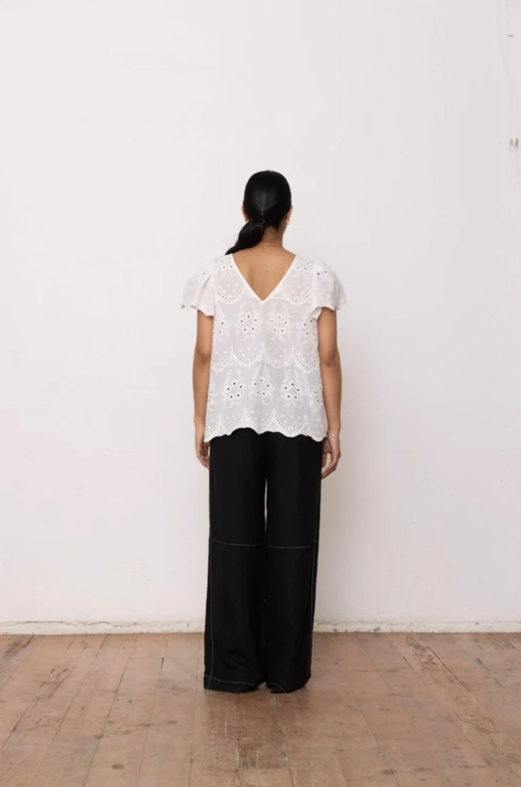Flora Top - White