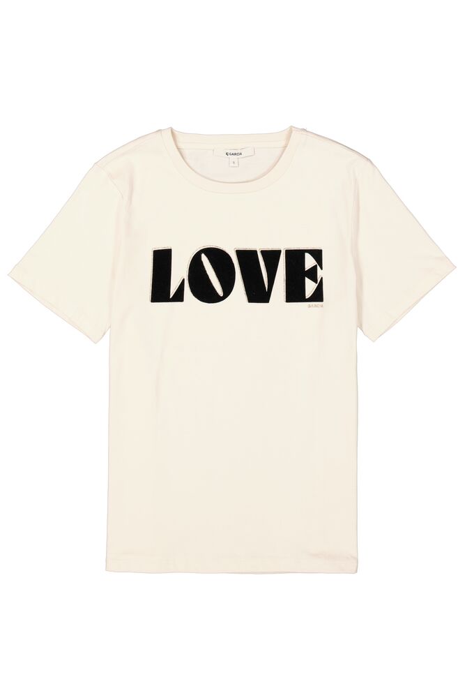Love Print Tee - Whitecap