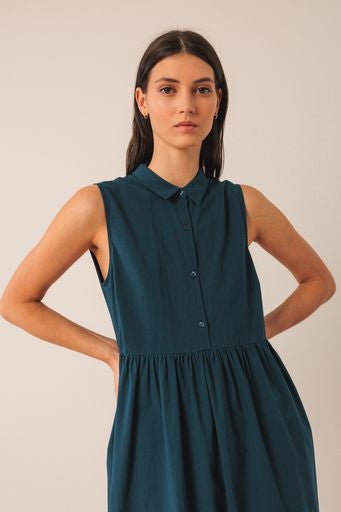 Shirt Dress - Marine