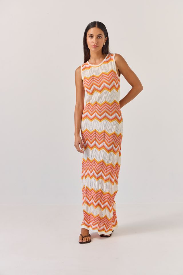 Horizon Dress - Chevron