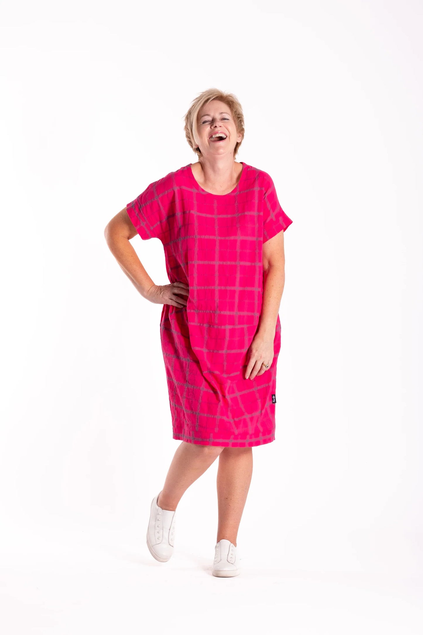 Skylar Dress - Pink Check