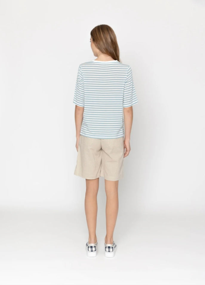 Hope Tee - Sky Stripe
