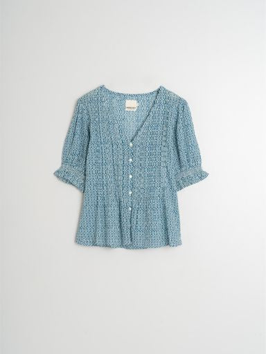 Indigo Blouse - Indigo Print