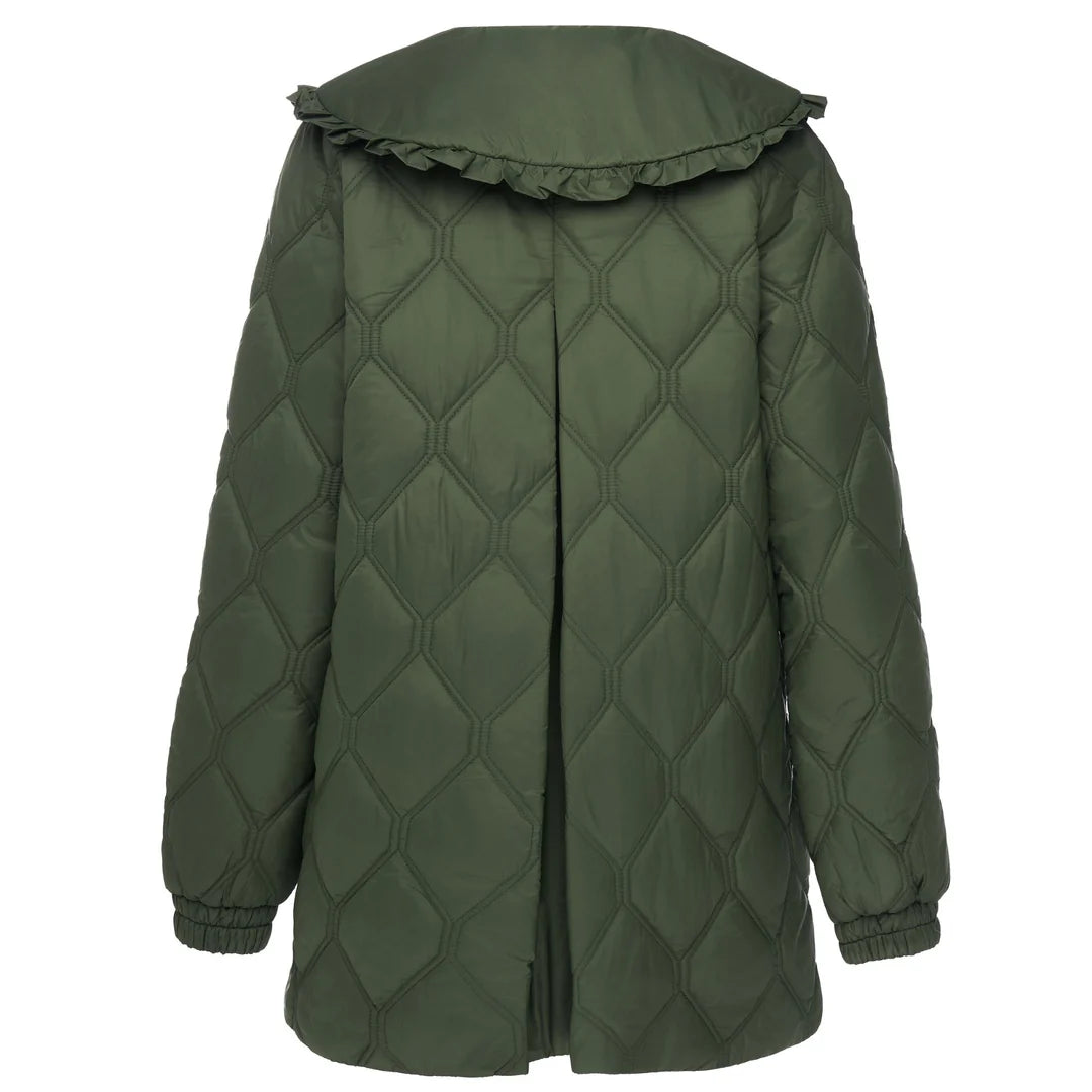 Tess Women’s Quilt Coat - Olive Green