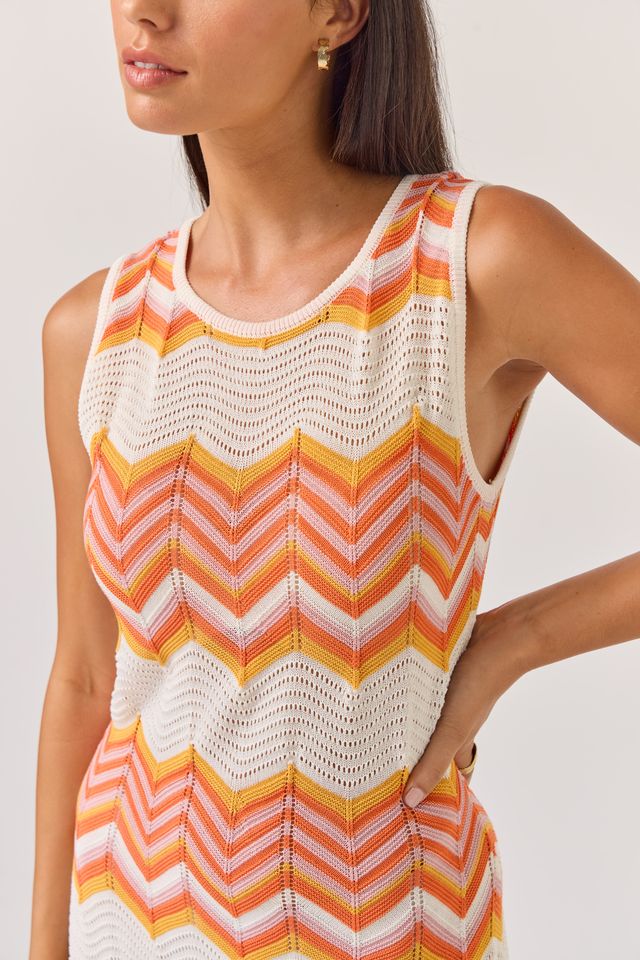 Horizon Dress - Chevron