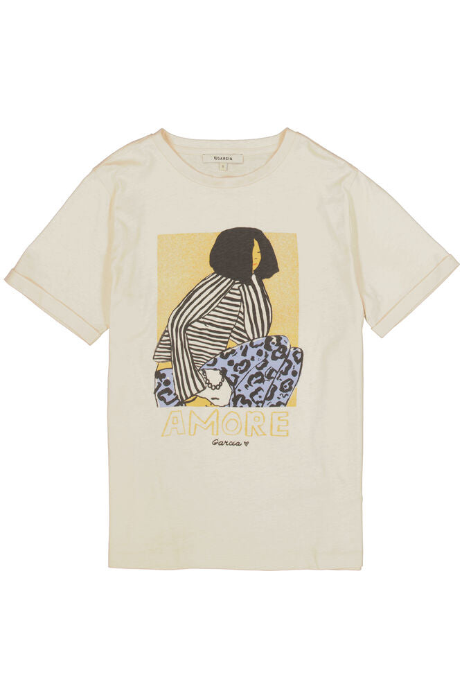 Garcia Print Tee - Whitecap
