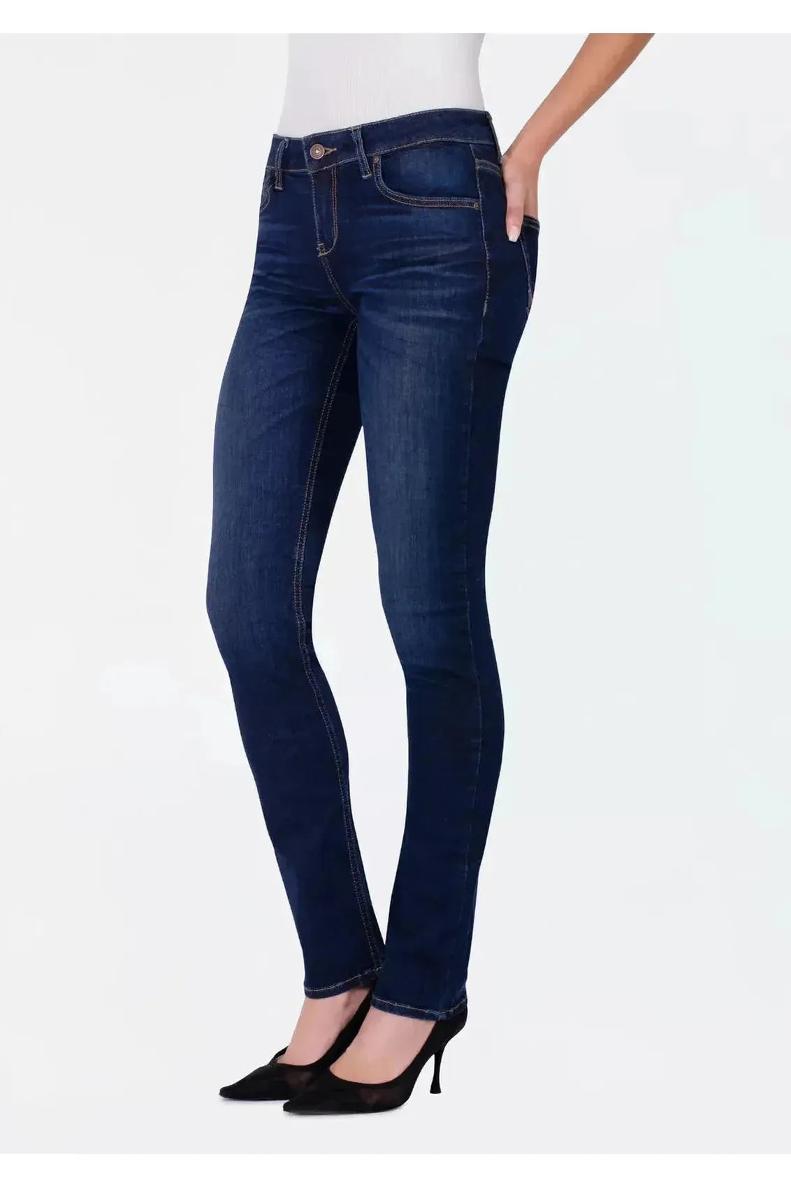 Aspen Mid Rise Jean - Sian Wash