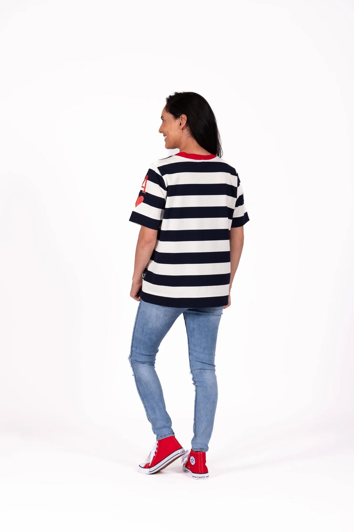 Basic Tee - Navy Stripe