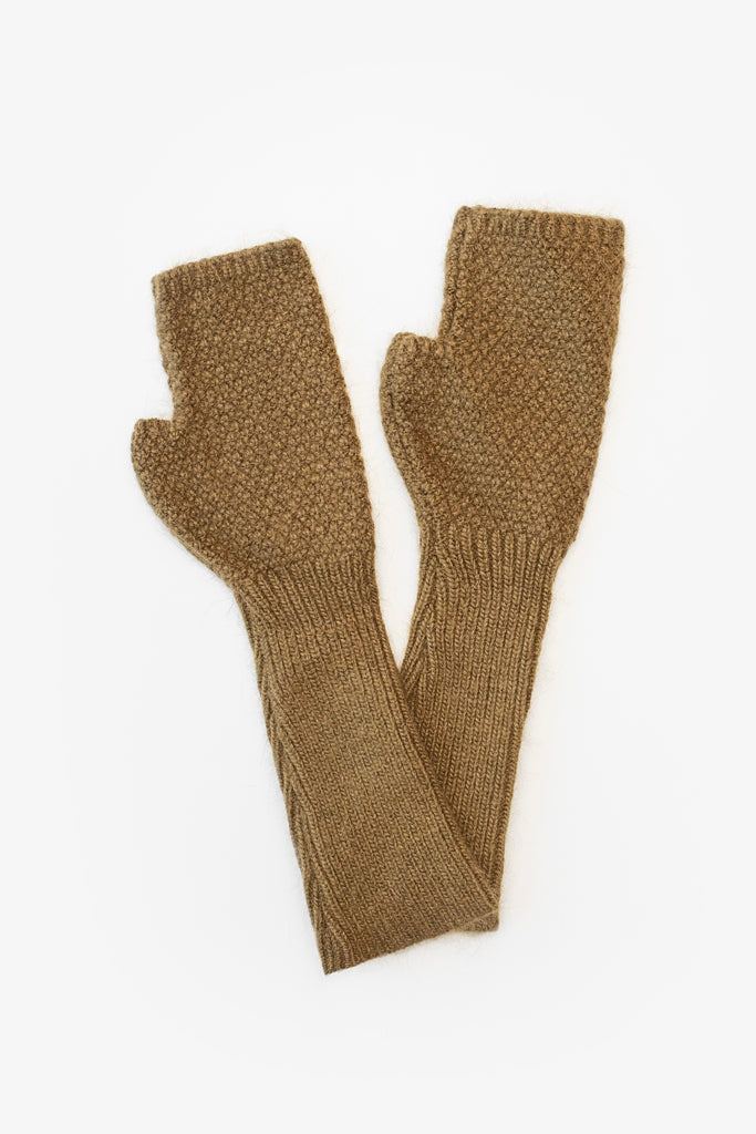Mabel Fingerless Gloves - Olive