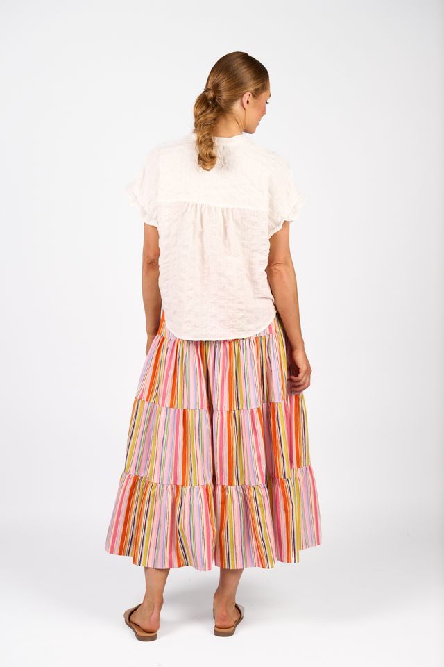 Addison Top - White Check