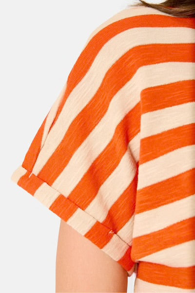 Tangerine Stripe Tee