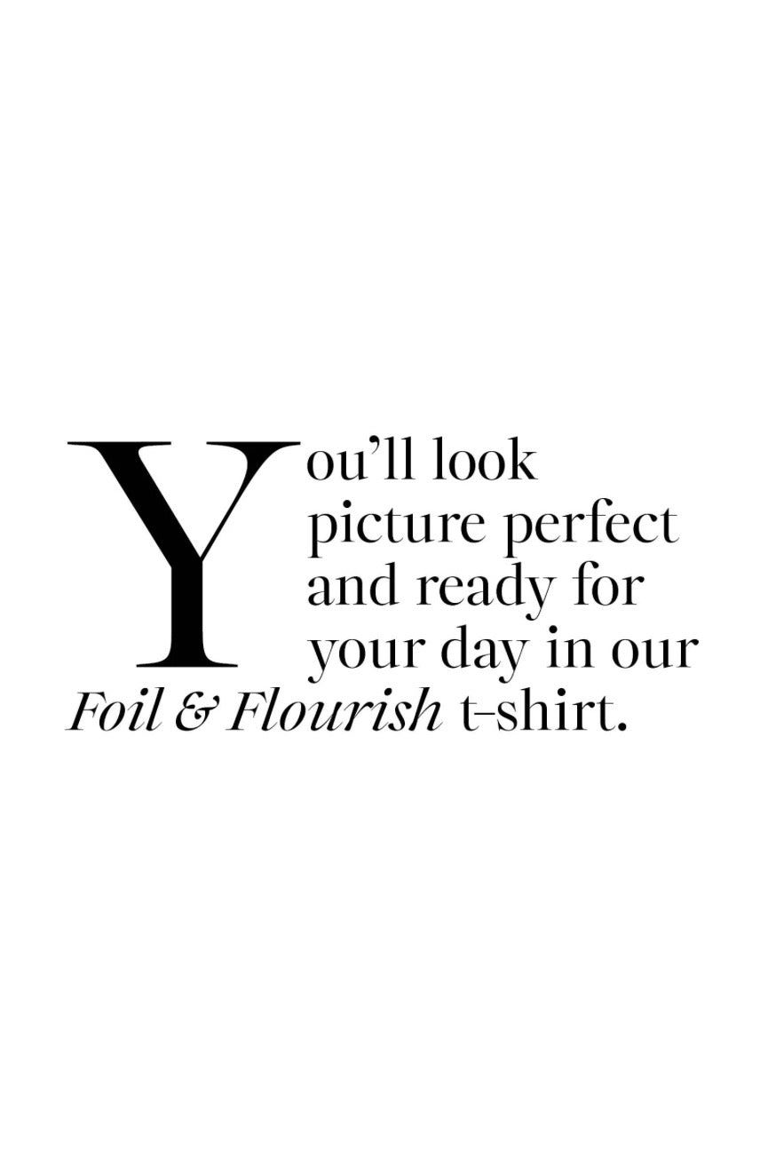 Foil & Flourish T-Shirt - Black
