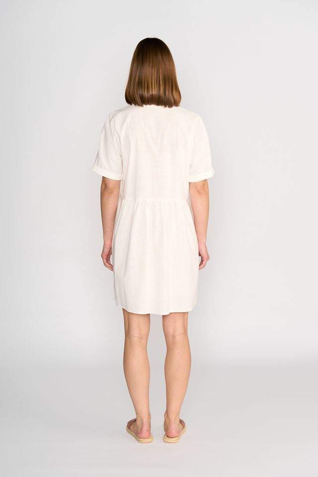 Cocoon Dress - White