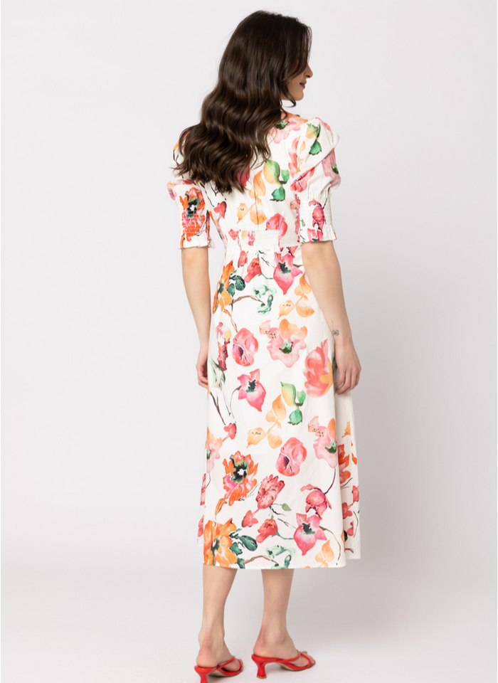 Accomplished Dress - Apricot Bloom