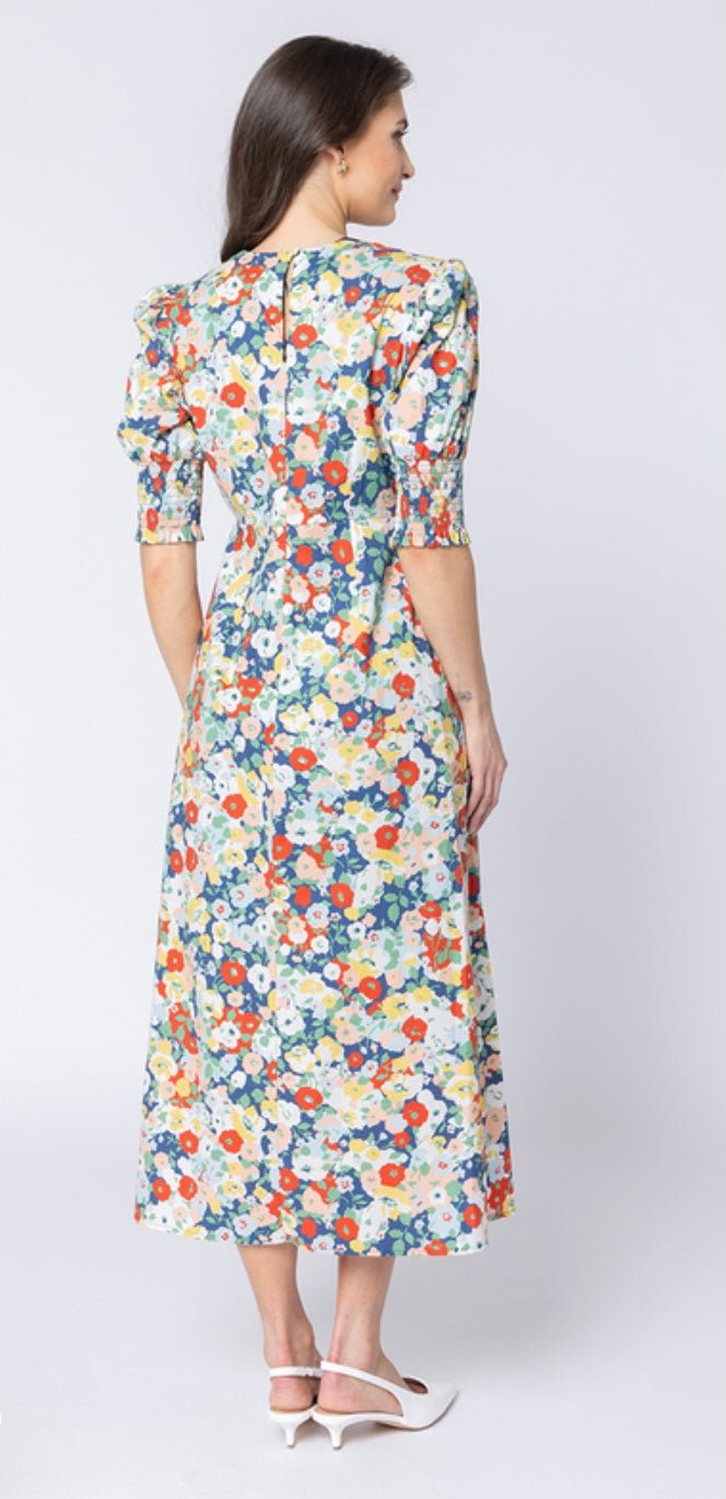 Florence Dress - Red Poppy Field