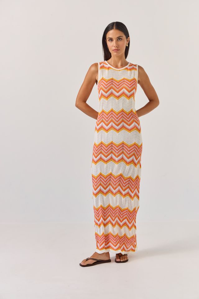 Horizon Dress - Chevron