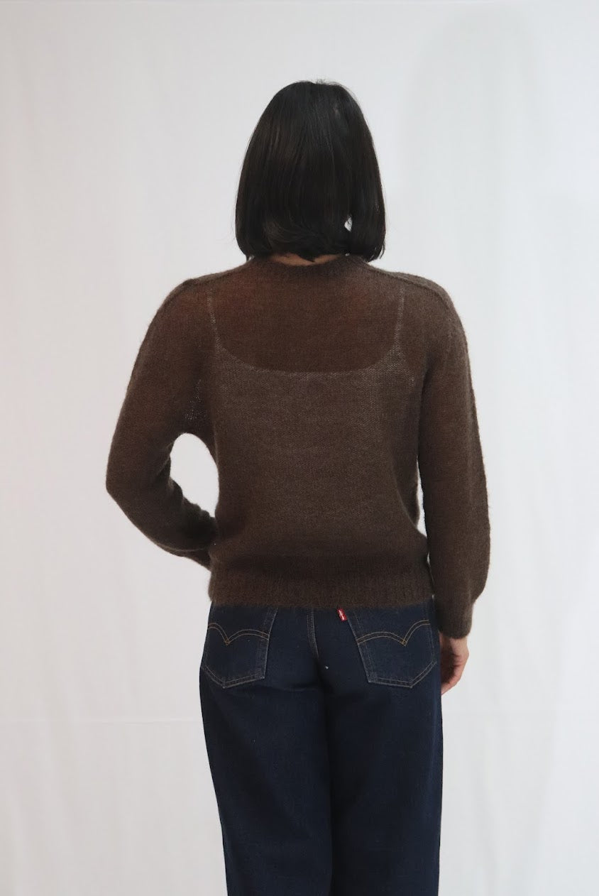Shirley Crew Sweater - Chocolate