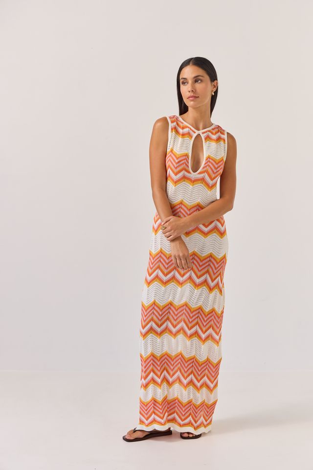 Horizon Dress - Chevron