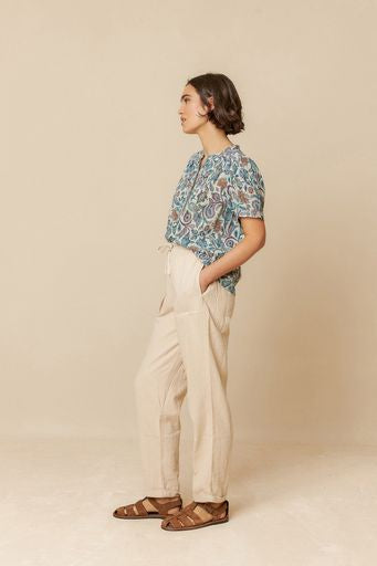 Paisley Print Blouse